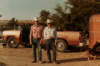 Frank & Walt in the Yard at Home