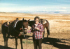 MOM HOLDING HORSES FALL 1988