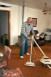 Dad Vaccuming Christmas 1987